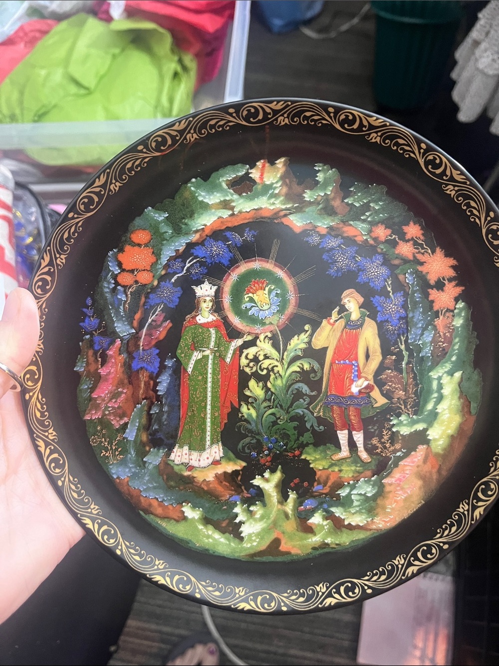 Vintage 1990 Russian Legends limited edition “The Magic Fish” 5638B Plate. 600
